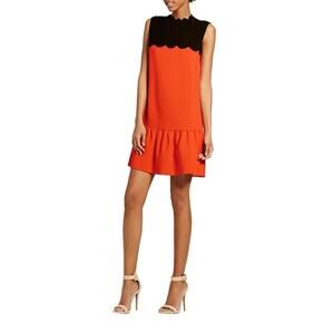 Victoria Beckham for Target Drop Waist Scallop Trim Dress